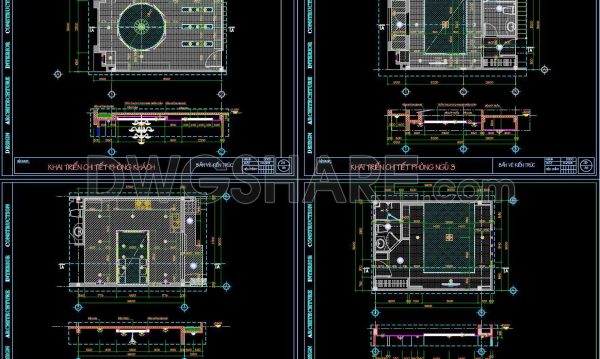 2 years ago
                

                
             68680. Detailed CAD drawings of the ceiling and floor for a 3-story residential house