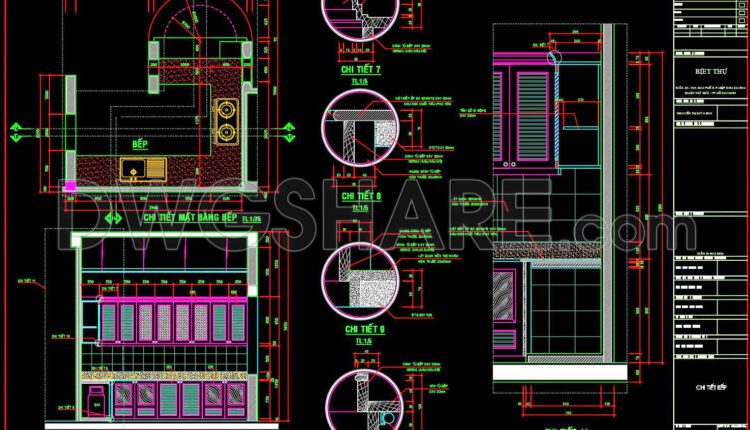 99.CAD technical drawings of kitchen cabinets for the house (1)