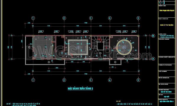 2 years ago
                

                
             430103. Detailed CAD drawings for the ceiling layout design of a 4-story townhouse