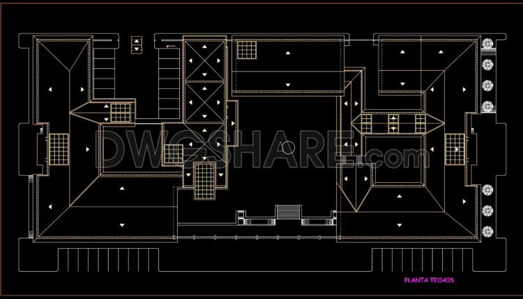 12. CAD drawings of the government house For Download