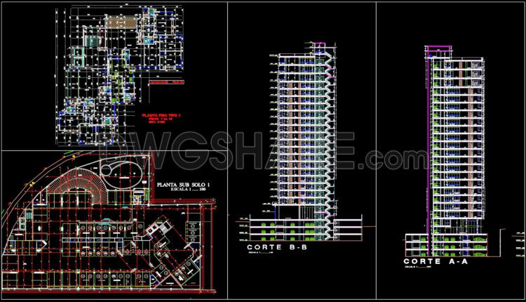 13. CAD drawings of Executive Architecture Project For Download