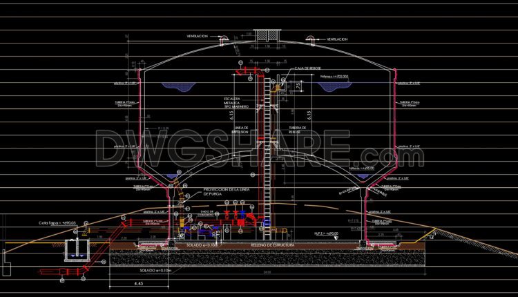 169. Cad Drawing Of Reservorio Free Download