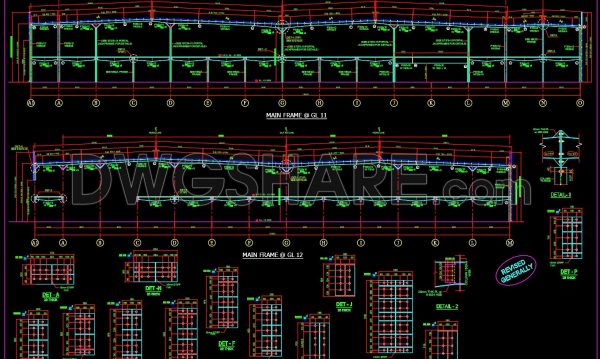 2 years ago
                

                
             1,325170. Complete steel structure drawing 2 story