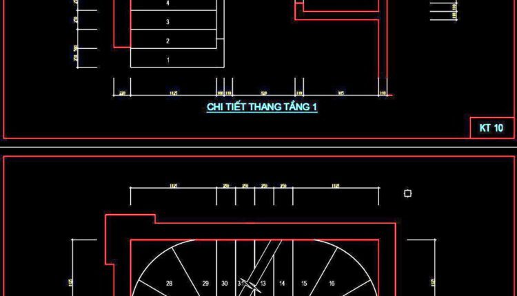 174. Download detailed CAD drawings of townhouse stairs