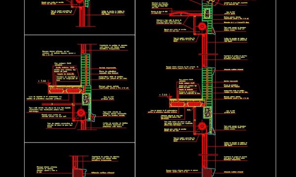 2 years ago
                

                
             940175. CAD drawing Of Facade in section view, details and specifications