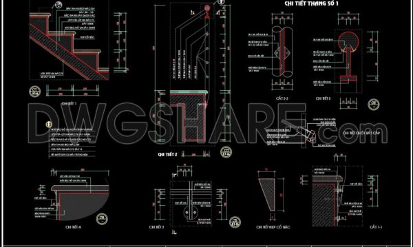 175. Download detailed CAD drawings of townhouse stairs