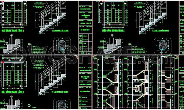 187. Download detailed CAD drawings of townhouse stairs