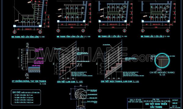 188. Download detailed CAD drawings of townhouse stairs