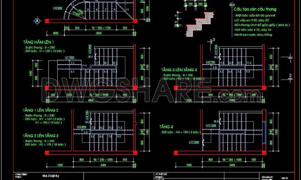 192. Download detailed CAD drawings of townhouse stairs