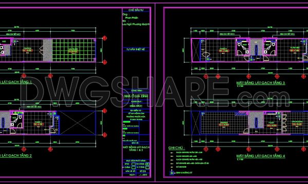 2 years ago
                

                
             30720. Download free detailed CAD drawings of floor plans for a 4-story townhouse