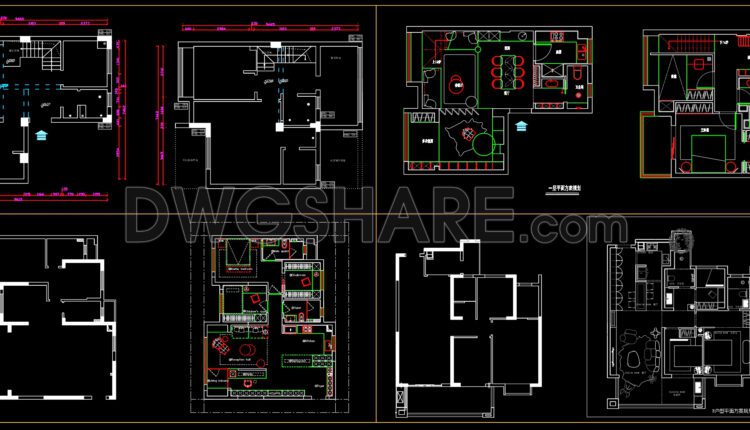 207. Functional layout plans of apartments ranging from 100m2 to 109m2