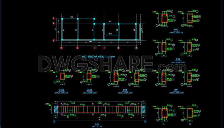 234. Structural Drawings Of 3-Story House A Complete Project 4.9m x 16.4m For Download