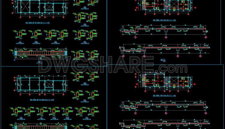 234. Structural Drawings Of 3-Story House A Complete Project 4.9m x 16.4m For Download