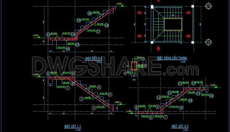 234. Structural Drawings Of 3-Story House A Complete Project 4.9m x 16.4m For Download