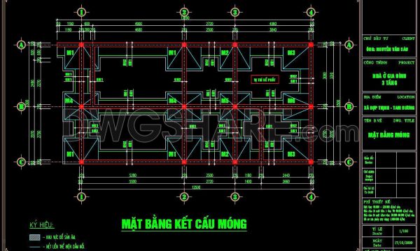 235. Structural Drawings Of 3-Story House A Complete Project 6.5m x 13.6m For Download
