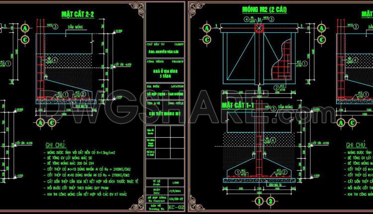 235. Structural Drawings Of 3-Story House A Complete Project 6.5m x 13.6m For Download
