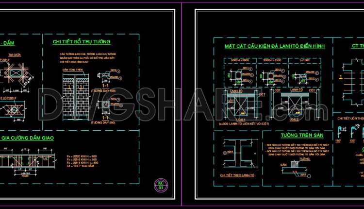 236. Structural Drawings Of 3-Story House A Complete Project 4m x 18.5m For Download