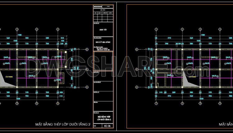 237. Structural Drawings Of 4-Story House A Complete Project 7m x 16.5m For Download