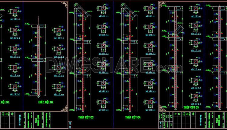 239. Structural Drawings Of 3-Story House A Complete Project 7.7m x 9.3m For Download