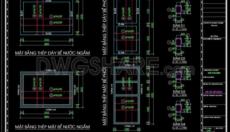 243. Structural Drawings Of 5-Story House A Complete Project 4.8m x 13.6m For Download