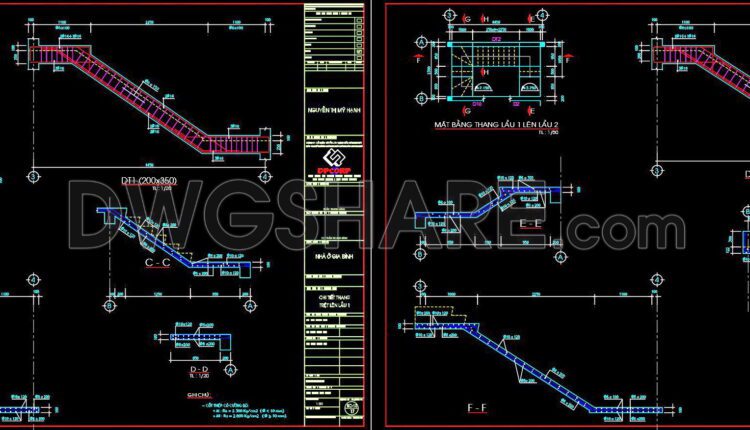 244. Structural Drawings Of 2-Story House A Complete Project 6m x 20m For Download