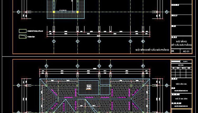 246. Structural Drawings Of 2-Story House A Complete Project 8.7m x 13.5m For Download