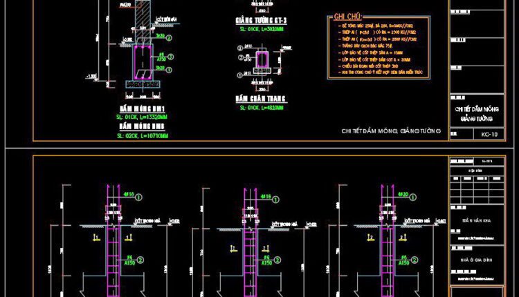 246. Structural Drawings Of 2-Story House A Complete Project 8.7m x 13.5m For Download