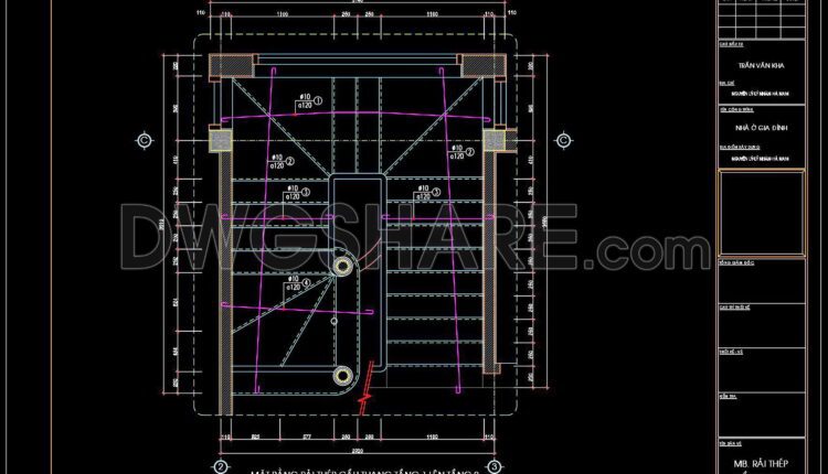 246. Structural Drawings Of 2-Story House A Complete Project 8.7m x 13.5m For Download