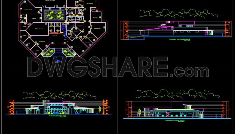 25. CAD drawings of Educative Center for download