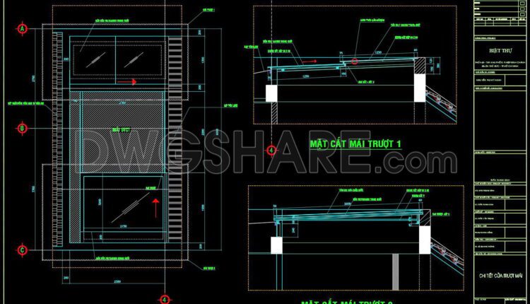 269. Detailed architectural CAD drawings of the roof and garden landscaping of the townhouse