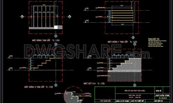 2 years ago
                

                
             544273. Detailed architectural CAD drawings of the balcony and entrance steps of the townhouse