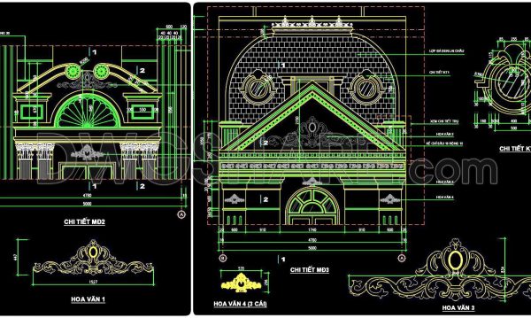 2 years ago
                

                
             2,020280. Detailed CAD drawings of the facade and classical ornaments for the townhouse