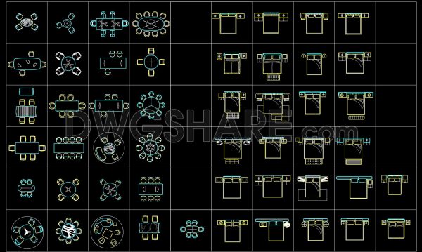 2 years ago
                

                
             2,578282. Free download the luxurious Italian Minotti Dining tables and beds CAD block library