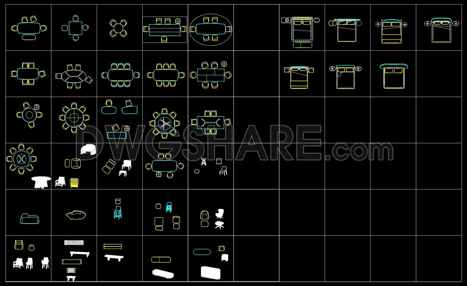 285. Free download the luxurious Italian Poliform Dining tables and ...