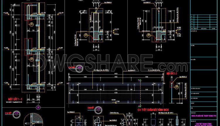 287. Detailed CAD drawings of the facade and classical ornaments for the townhouse