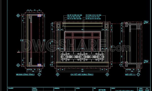 2 years ago
                

                
             478294. Detailed architectural CAD drawings of the facade, balcony, railing townhouse