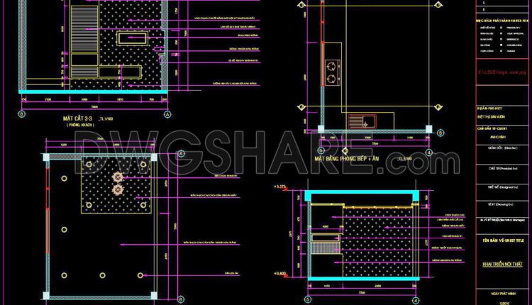 295. CAD detailed drawings of vertical facade wall sections for townhouses