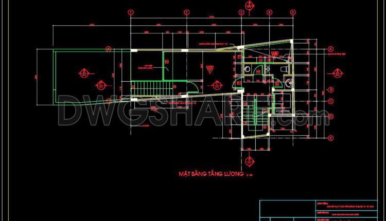 298. CAD design drawings for a 8-story townhouse with dimensions of 7m x 19.2m