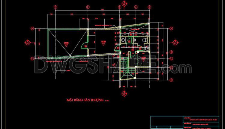 298. CAD design drawings for a 8-story townhouse with dimensions of 7m x 19.2m