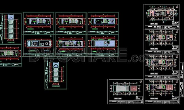 2 years ago
                

                
             849307. CAD design drawings for a 4-story townhouse with dimensions of 4.1m x 16m