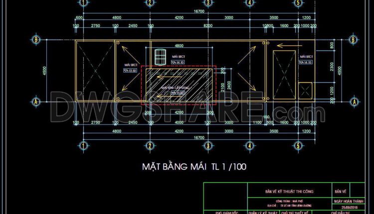 329. CAD design drawings for a 4-story townhouse with dimensions of 4.5m x 18m