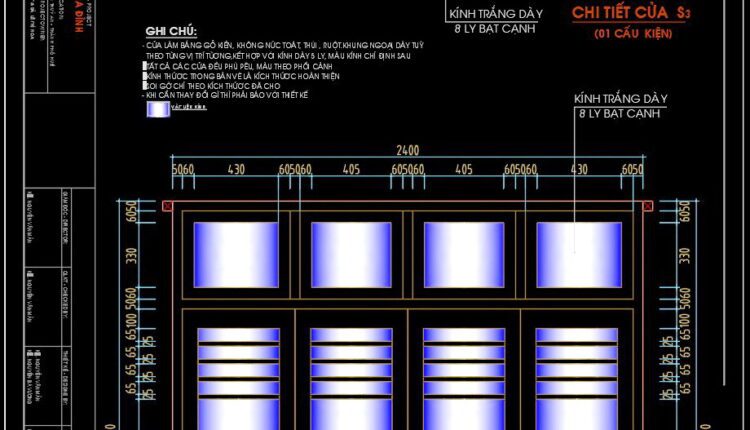 509. Detailed CAD Drawings Of Doors, Windows For Download