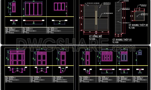 2 years ago
                

                
             662510. Detailed CAD Drawings Of Doors, Windows For Download