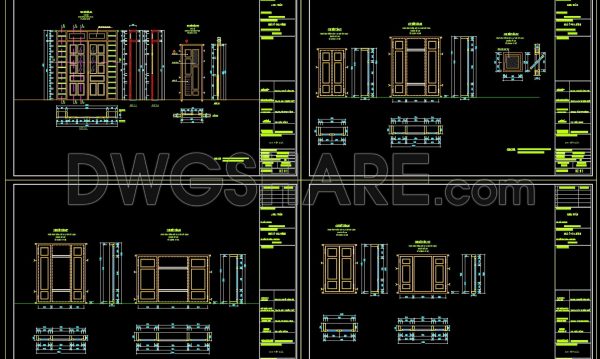 2 years ago
                

                
             508511. Detailed CAD Drawings Of Doors, Windows For Download
