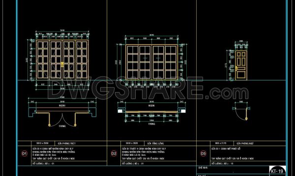 2 years ago
                

                
             315517. Detailed CAD Drawings Of Doors, Windows For Download