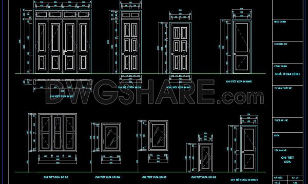 2 years ago
                

                
             419519. Detailed CAD Drawings Of Doors, Windows For Download