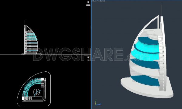 69. 3D Cad Drawings Of Burj Al Arab For Download