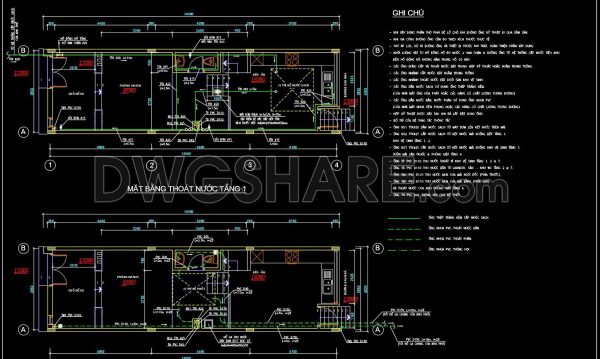 2 years ago
                

                
             78176. CAD drawings detailing the design of water supply and drainage systems for a 3-story townhouse