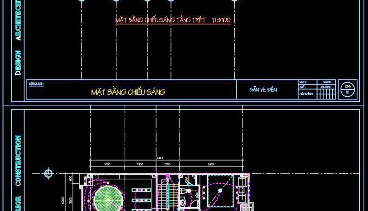 79. CAD drawings for detailed electrical designs for a 3-story townhouse