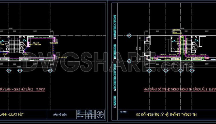 79. CAD drawings for detailed electrical designs for a 3-story townhouse